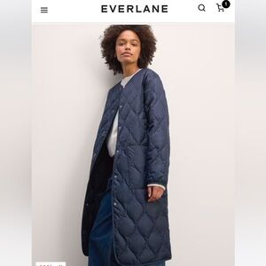 Quilted Navy Blue Women's Jacket